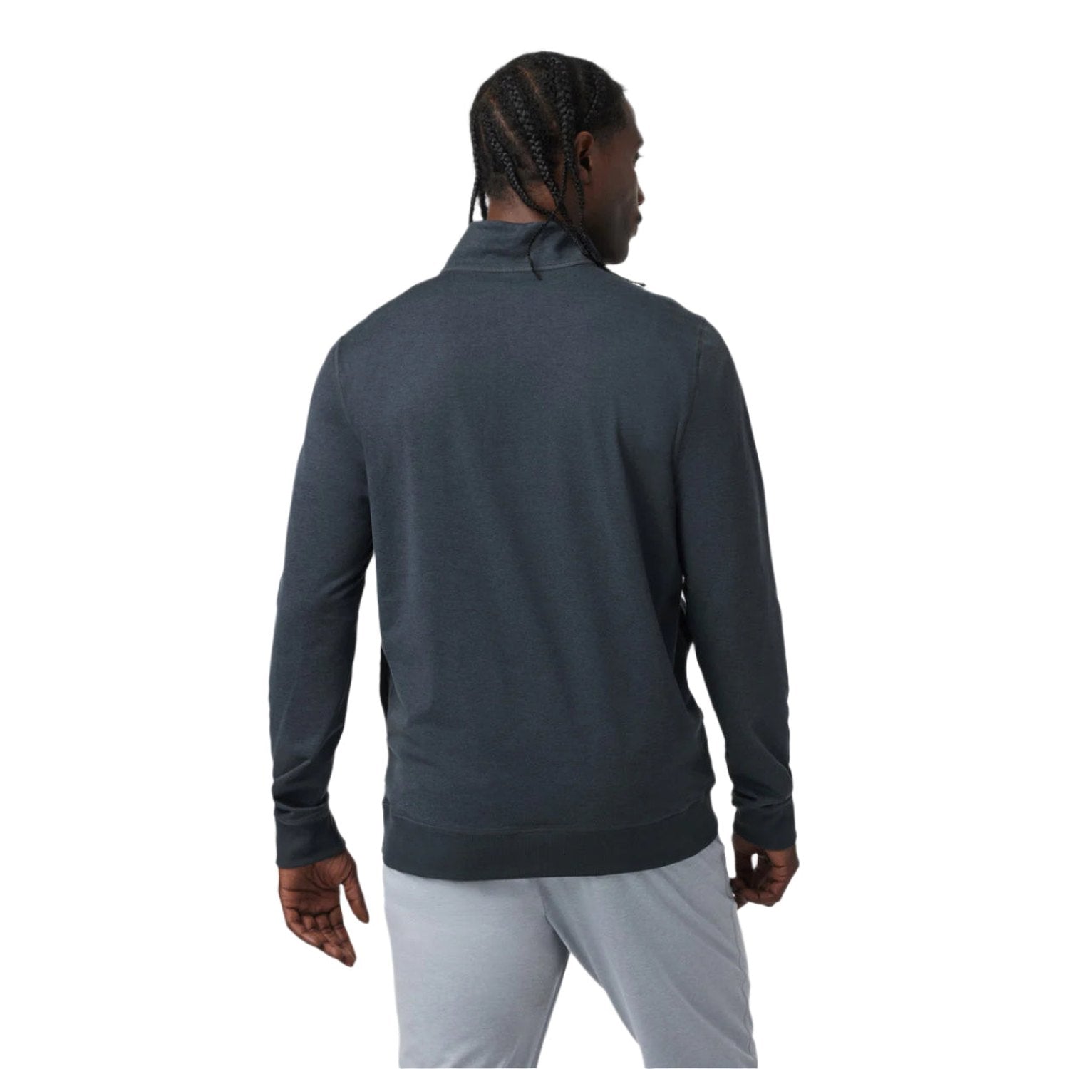 Vuori 01. MENS APPAREL - MENS HOODIES|SWEATERS - MENS PO Q ZIP Men's Coronado 1/2 Zip HMD MIDNIGHT HEATHER