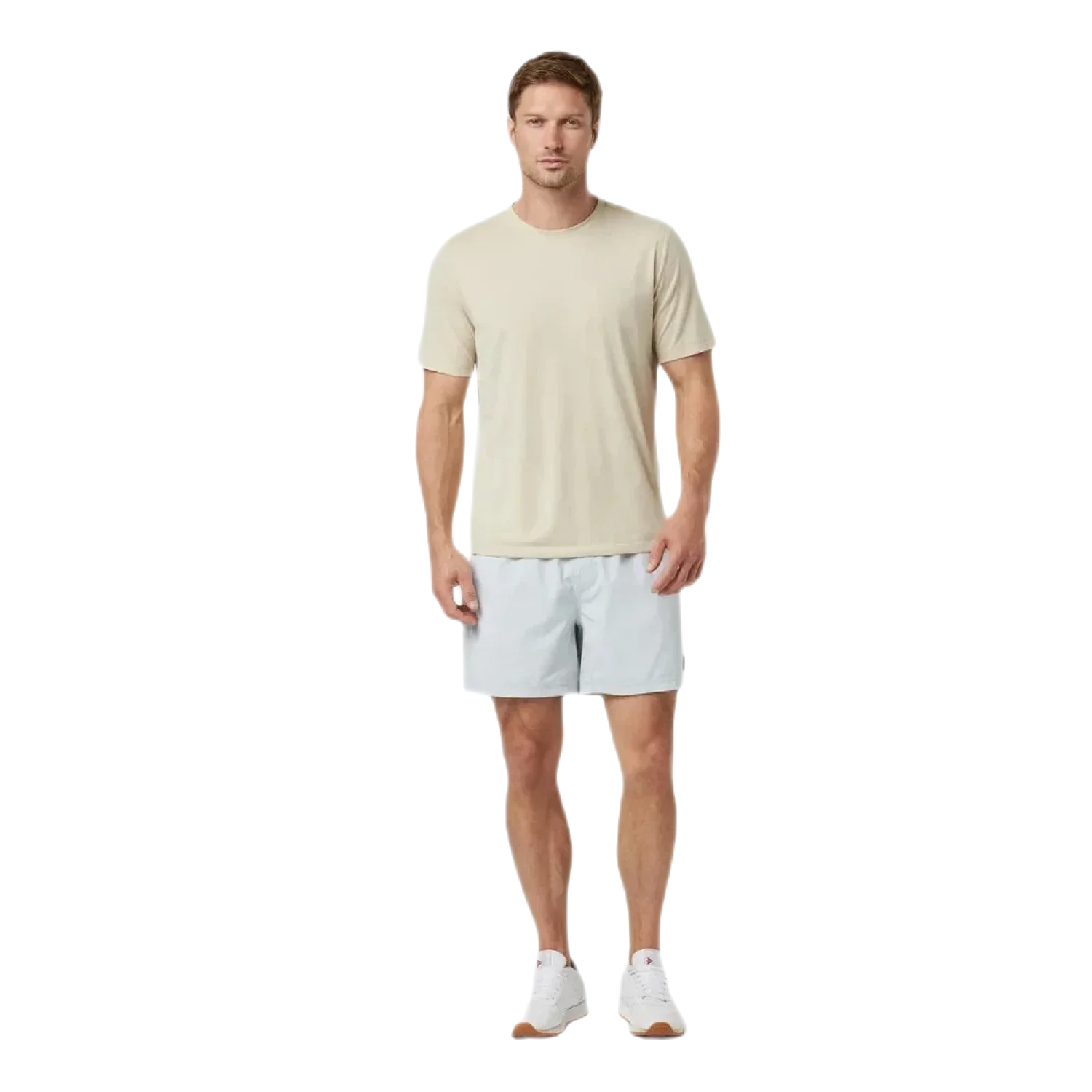 Vuori 01. MENS APPAREL - MENS SS SHIRTS - MENS SS ACTIVE Men's Current Tech Tee CSW CASHEW