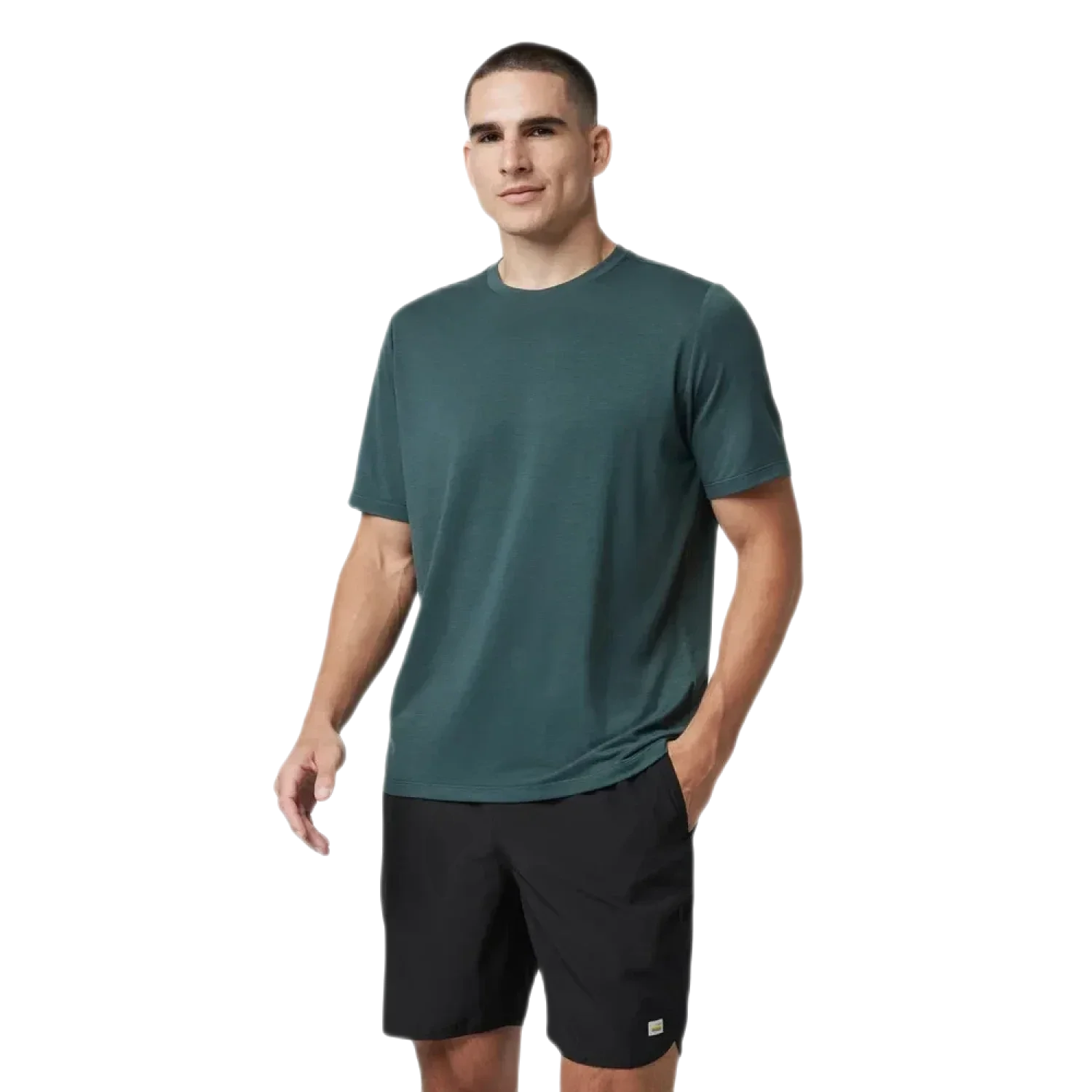 Vuori 01. MENS APPAREL - MENS SS SHIRTS - MENS SS ACTIVE Men's Current Tech Tee GRO GROVE