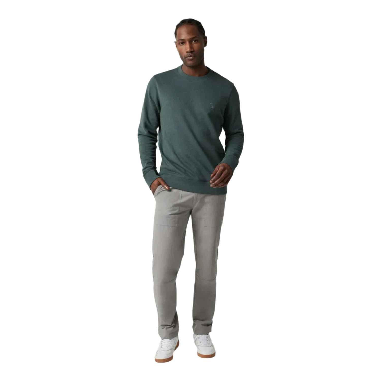 Vuori 01. MENS APPAREL - MENS HOODIES|SWEATERS - MENS PO SWEATERS Men's Cypress Crew SMB SMOKED BERYL