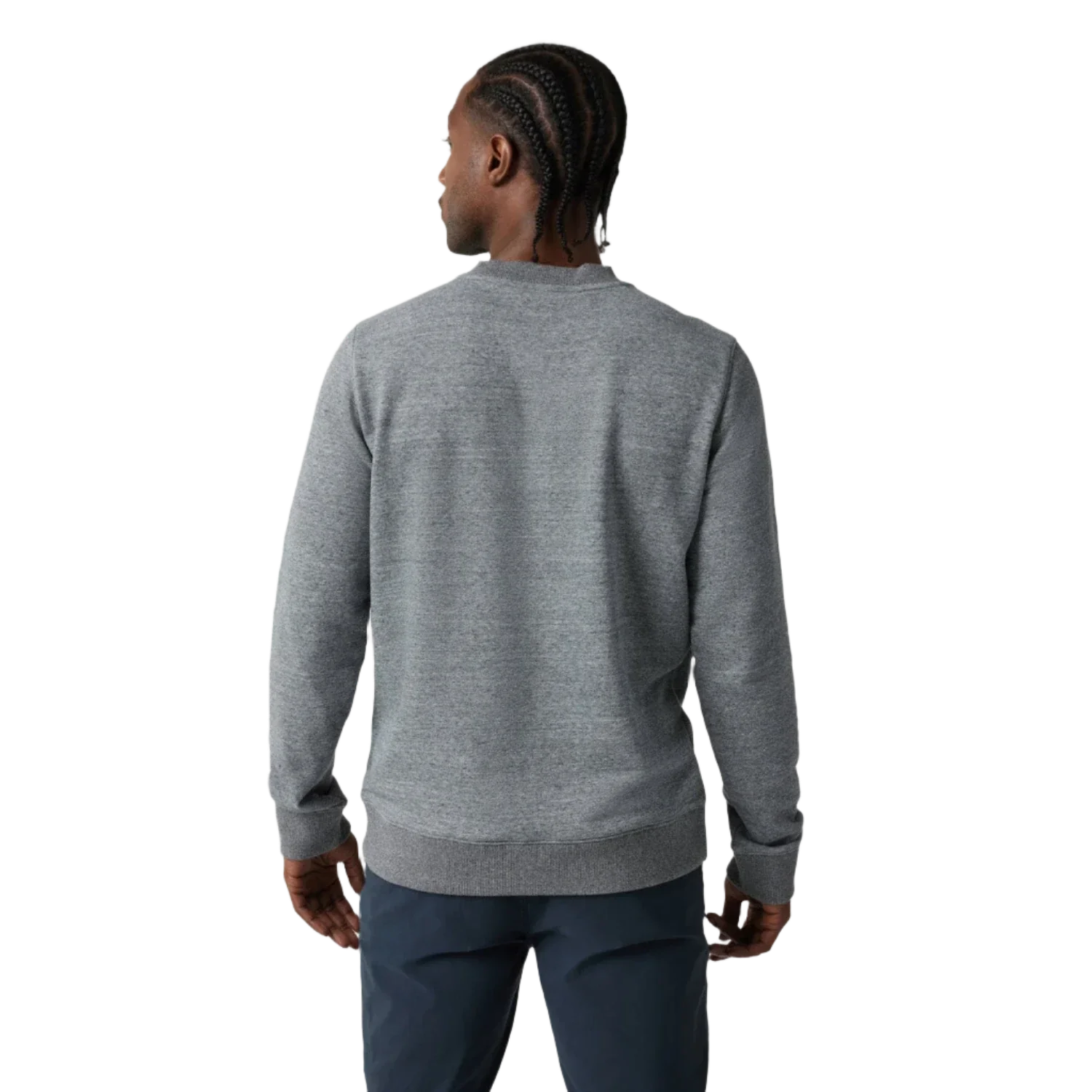 Vuori 01. MENS APPAREL - MENS HOODIES|SWEATERS - MENS PO SWEATERS Men's Cypress Crew HTG HEATHER GREY