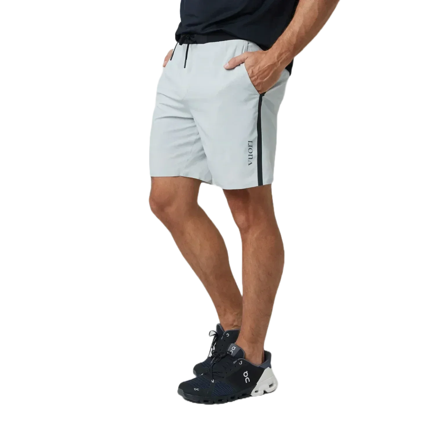 Vuori 01. MENS APPAREL - MENS SHORTS - MENS SHORTS ACTIVE Men's Domain Performance Short SDG SKY GREY