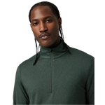 Vuori 01. MENS APPAREL - MENS HOODIES|SWEATERS - MENS PO Q ZIP Men's Ease Performance 1/2 Zip 2.0 HAN ASPEN HEATHER