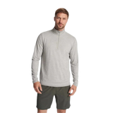 Vuori 01. MENS APPAREL - MENS HOODIES|SWEATERS - MENS PO Q ZIP Men's Ease Performance 1/2 Zip 2.0 LHG LIGHT HEATHER GREY