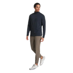 Vuori 01. MENS APPAREL - MENS HOODIES|SWEATERS - MENS PO Q ZIP Men's Ease Performance 1/2 Zip 2.0 HIN INK HEATHER