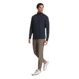 Vuori 01. MENS APPAREL - MENS HOODIES|SWEATERS - MENS PO Q ZIP Men's Ease Performance 1/2 Zip 2.0 HIN INK HEATHER