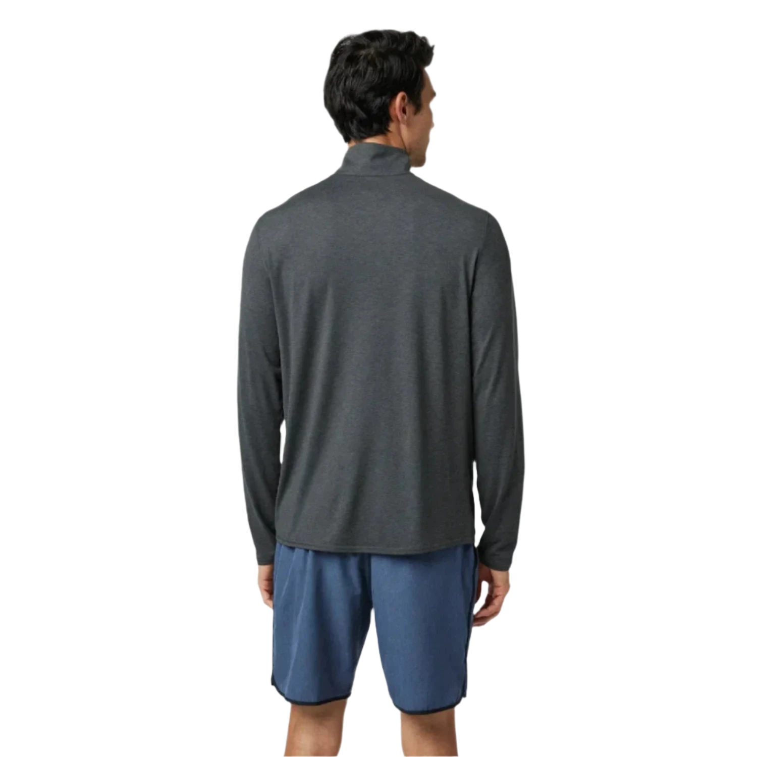 Vuori 01. MENS APPAREL - MENS LS SHIRTS - MENS LS ACTIVE Men's Ease Performance 1/2 Zip 2.0 HCC CHARCOAL HEATHER