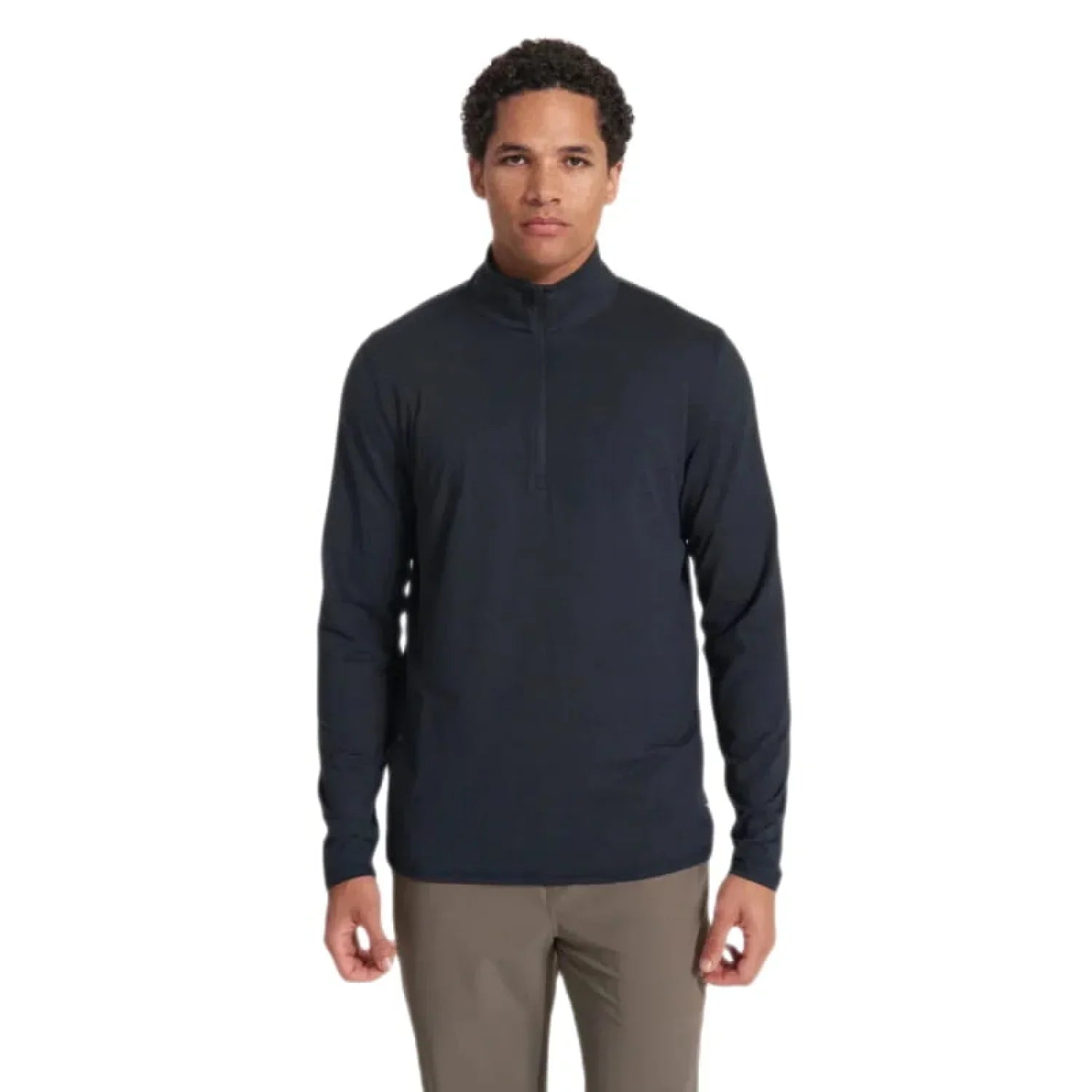 Vuori 01. MENS APPAREL - MENS LS SHIRTS - MENS LS ACTIVE Men's Ease Performance 1/2 Zip 2.0 HIN INK HEATHER