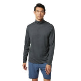 Vuori 01. MENS APPAREL - MENS LS SHIRTS - MENS LS ACTIVE Men's Ease Performance 1/2 Zip 2.0 HCC CHARCOAL HEATHER