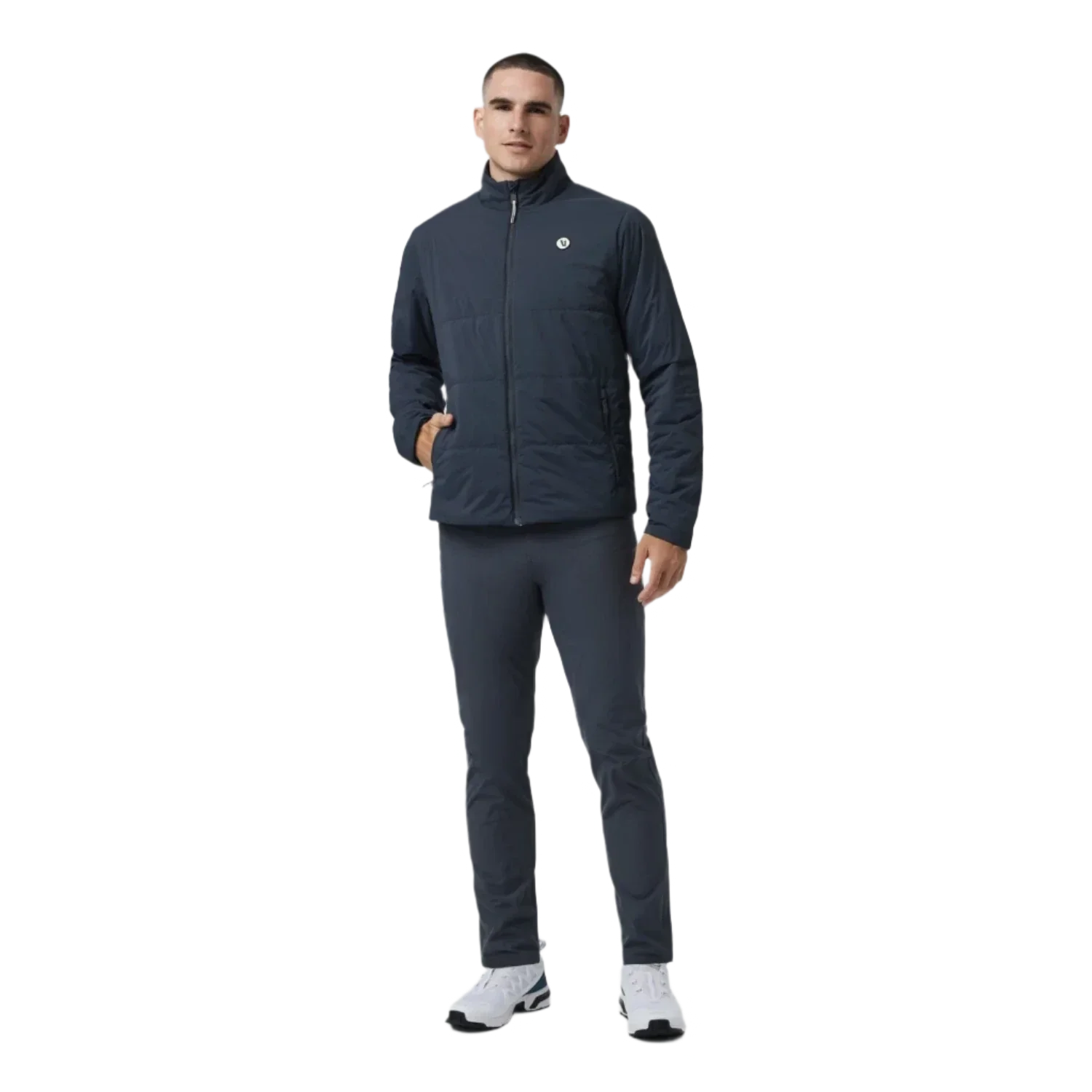 Vuori 01. MENS APPAREL - MENS JACKETS - MENS JACKETS INSULATED Men's Echo Insulated Jacket 2.0 NVY NAVY