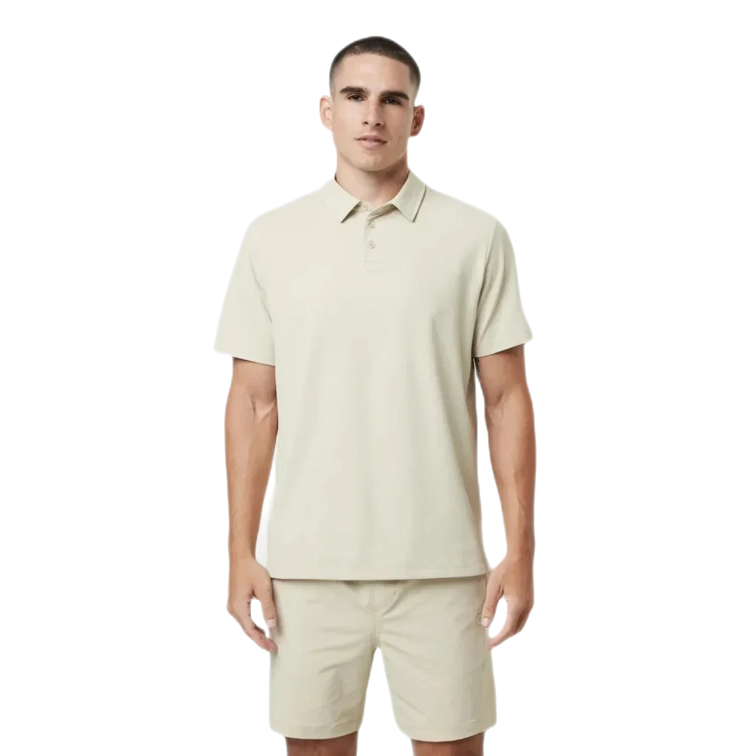 Vuori 01. MENS APPAREL - MENS SS SHIRTS - MENS SS POLO Men's Gamepoint Polo CSW CASHEW