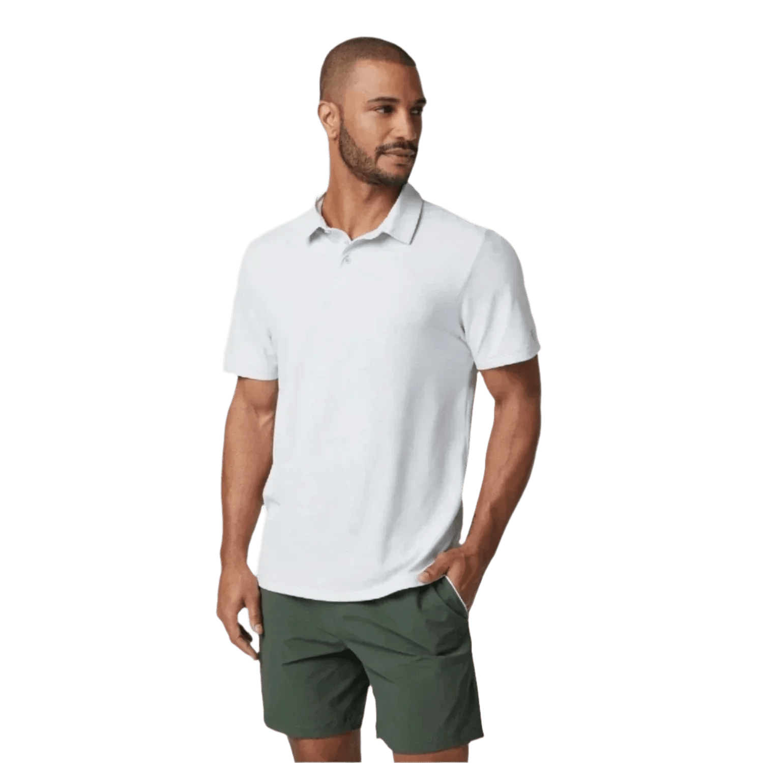 Vuori 01. MENS APPAREL - MENS SS SHIRTS - MENS SS POLO Men's Gamepoint Polo FGR FROST GREY