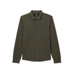 Vuori 01. MENS APPAREL - MENS HOODIES|SWEATERS - MENS PO SWEATERS Men's Jeffreys Overshirt HTO OLIVE HEATHER