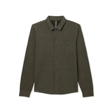 Vuori 01. MENS APPAREL - MENS HOODIES|SWEATERS - MENS PO SWEATERS Men's Jeffreys Overshirt HTO OLIVE HEATHER