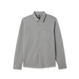 Vuori 01. MENS APPAREL - MENS HOODIES|SWEATERS - MENS PO SWEATERS Men's Jeffreys Overshirt HTO OLIVE HEATHER