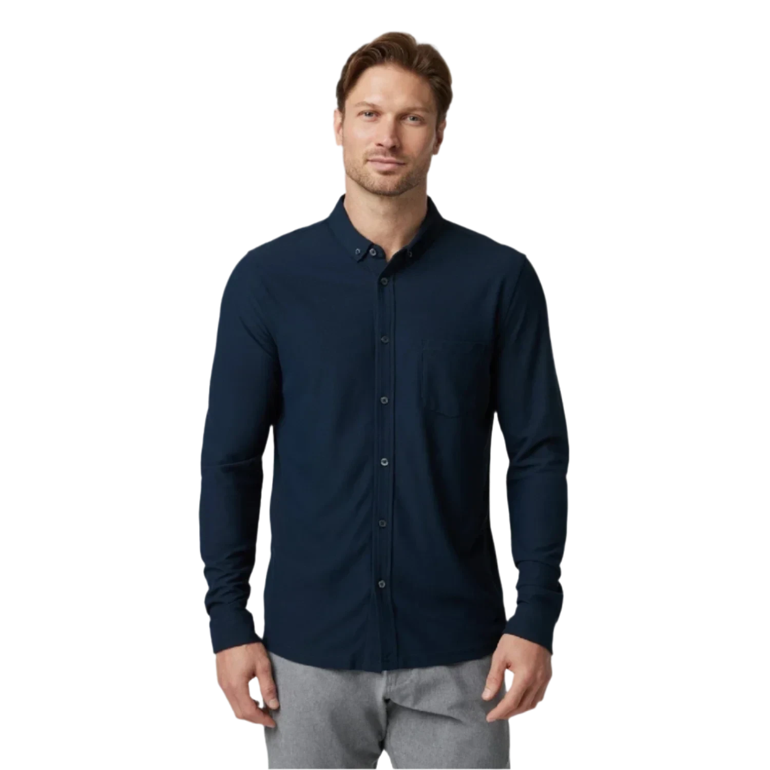 Vuori 01. MENS APPAREL - MENS LS SHIRTS - MENS LS BUTTON UP Men's Long Sleeve Ace Button Down INK INK