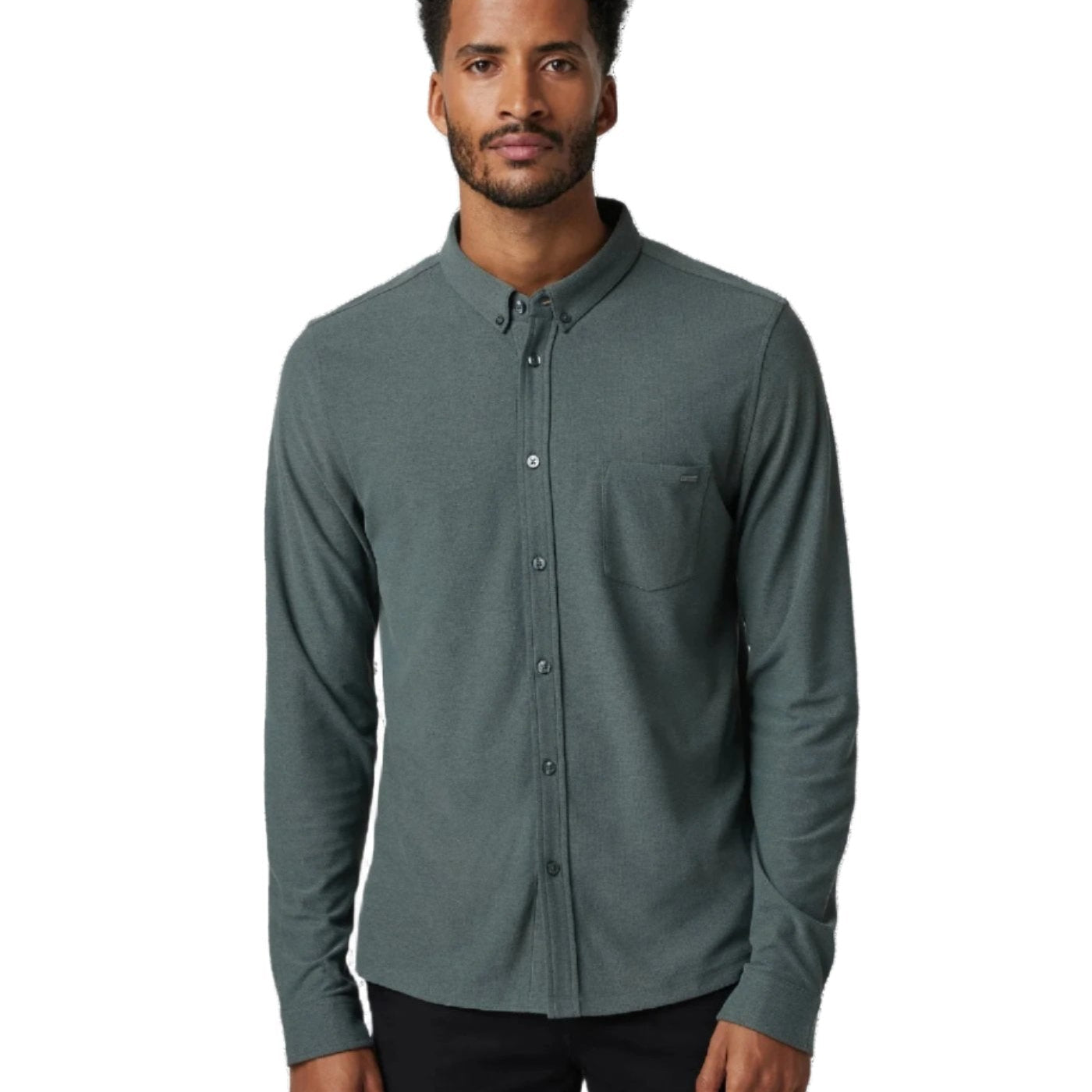 Vuori 01. MENS APPAREL - MENS LS SHIRTS - MENS LS BUTTON UP Men's Long Sleeve Ace Button Down SMB SMOKED BERYL