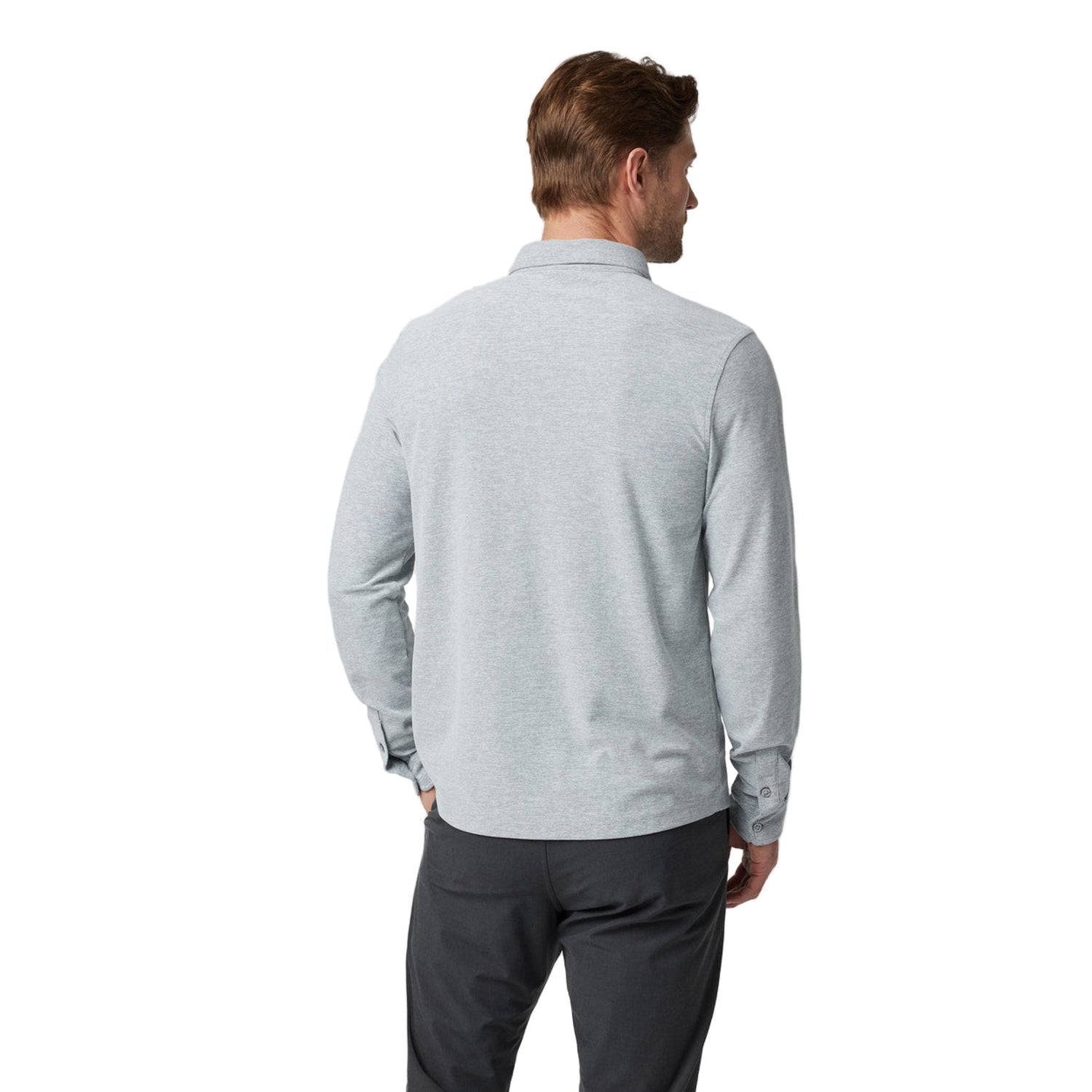 Vuori 01. MENS APPAREL - MENS LS SHIRTS - MENS LS BUTTON UP Men's Long Sleeve Ace Button Down LTG LIGHT GREY