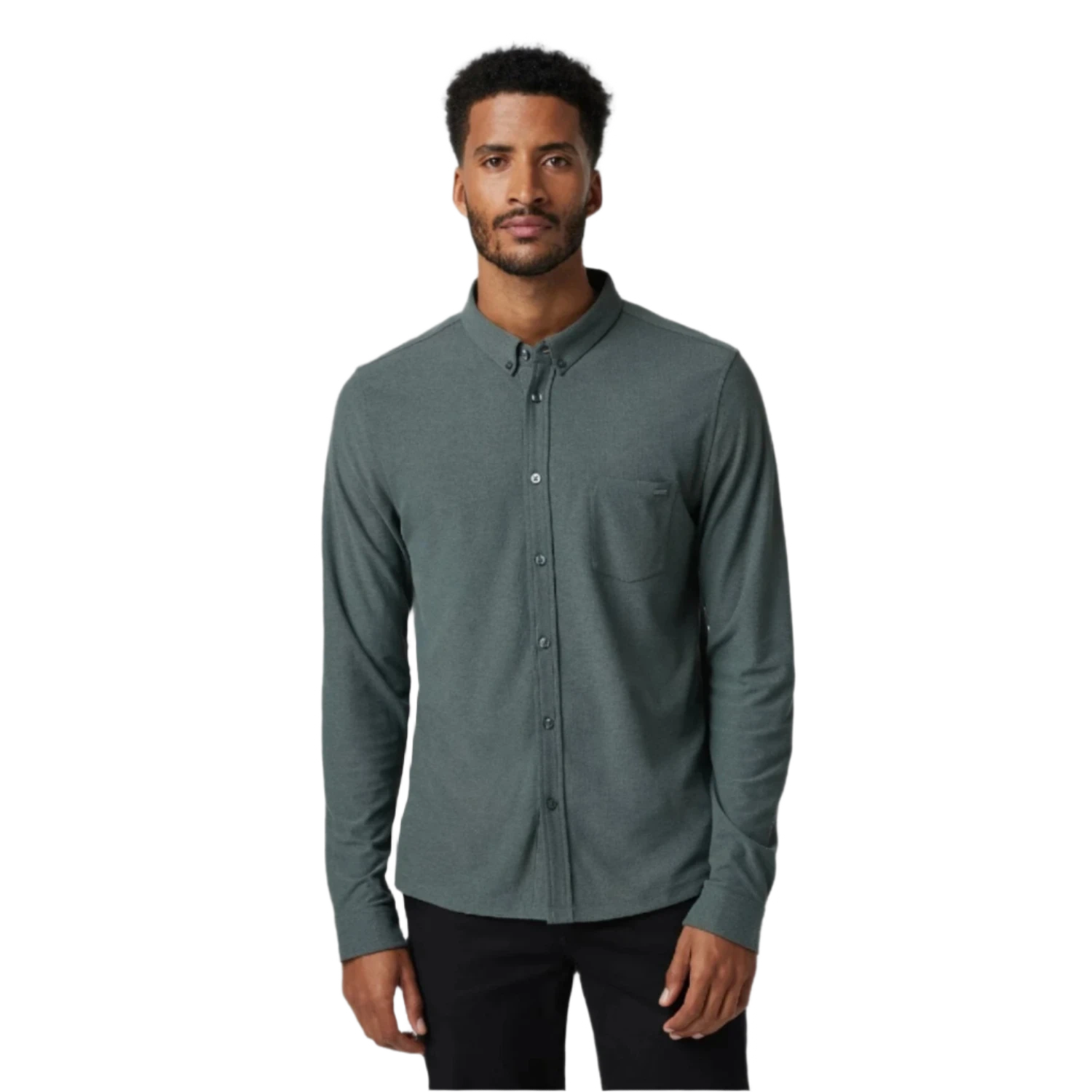 Vuori 01. MENS APPAREL - MENS LS SHIRTS - MENS LS BUTTON UP Men's Long Sleeve Ace Button Down SMB SMOKED BERYL