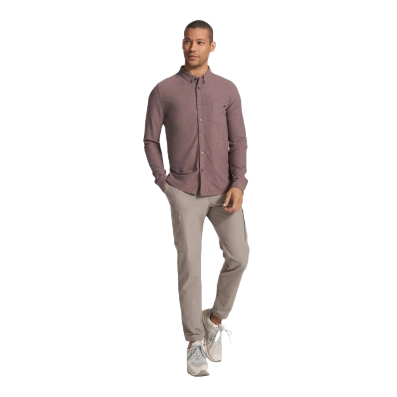 Vuori 01. MENS APPAREL - MENS LS SHIRTS - MENS LS BUTTON UP Men's Long Sleeve Ace Button Down HZL HAZEL