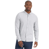 Vuori 01. MENS APPAREL - MENS LS SHIRTS - MENS LS BUTTON UP Men's Long Sleeve Ace Button Down LTG LIGHT GREY