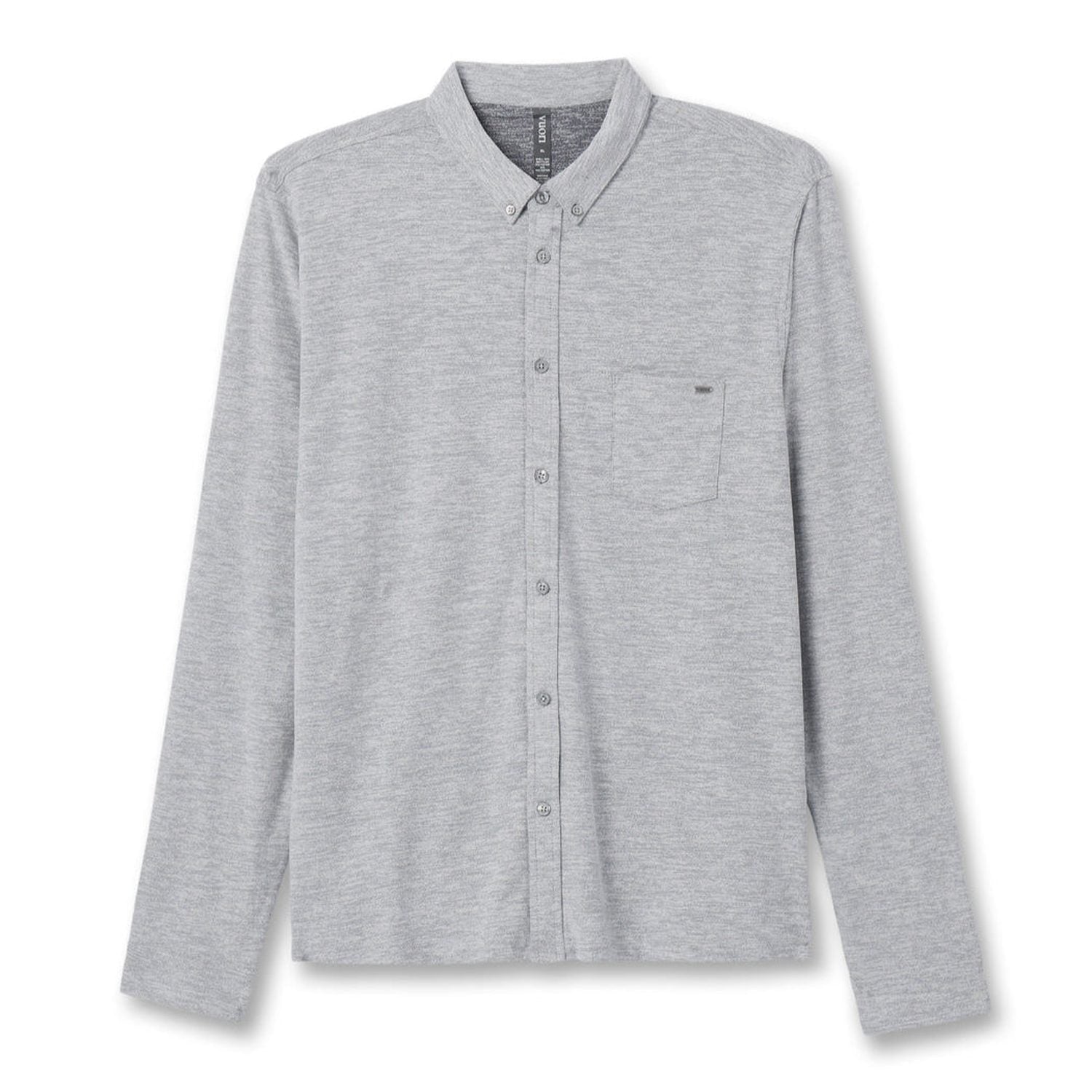 Vuori 01. MENS APPAREL - MENS LS SHIRTS - MENS LS BUTTON UP Men's Long Sleeve Ace Button Down LTG LIGHT GREY