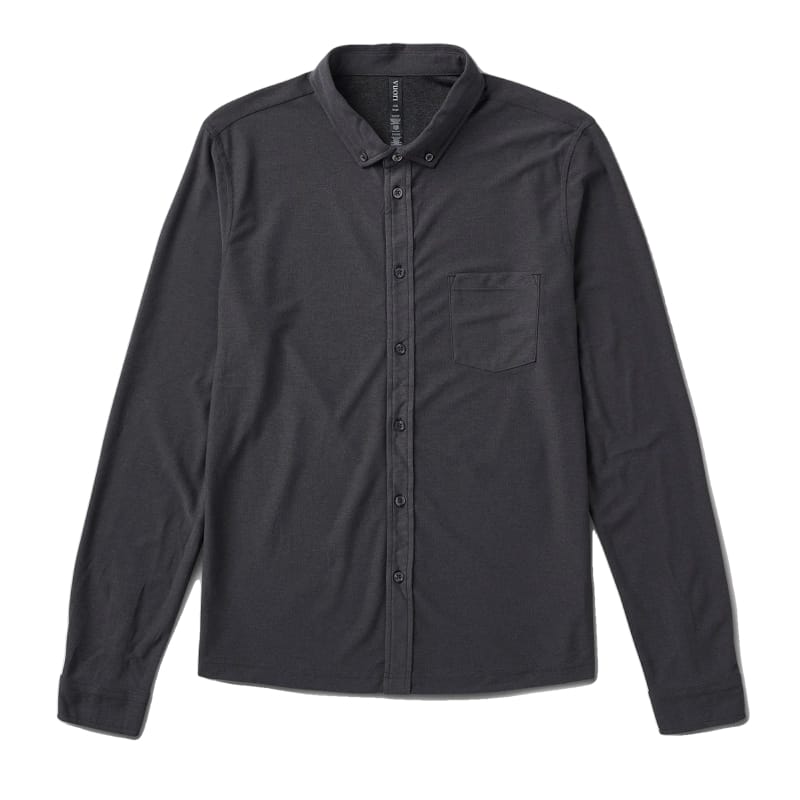 Vuori 01. MENS APPAREL - MENS LS SHIRTS - MENS LS BUTTON UP Men's Long Sleeve Ace Button Down CCL CHARCOAL