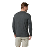 Vuori 01. MENS APPAREL - MENS LS SHIRTS - MENS LS CASUAL Men's Long Sleeve Ease Performance Henley HCC CHARCOAL HEATHER