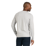 Vuori 01. MENS APPAREL - MENS LS SHIRTS - MENS LS CASUAL Men's Long Sleeve Ease Performance Henley LHG LIGHT HEATHER GREY