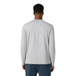 Vuori 01. MENS APPAREL - MENS LS SHIRTS - MENS LS CASUAL Men's Long Sleeve Ponto Performance Tee HFG FROST GREY HEATHER
