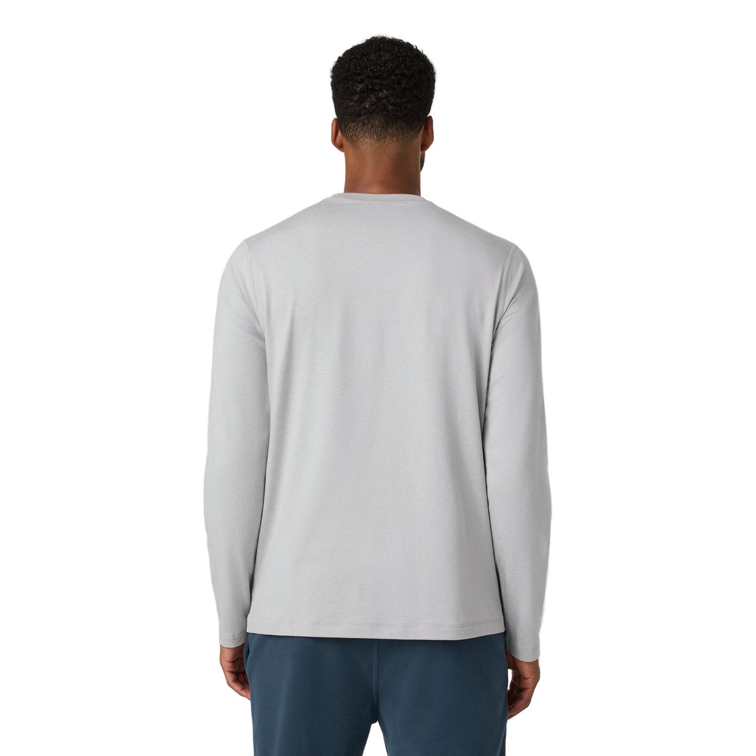 Vuori 01. MENS APPAREL - MENS LS SHIRTS - MENS LS CASUAL Men's Long Sleeve Ponto Performance Tee HFG FROST GREY HEATHER