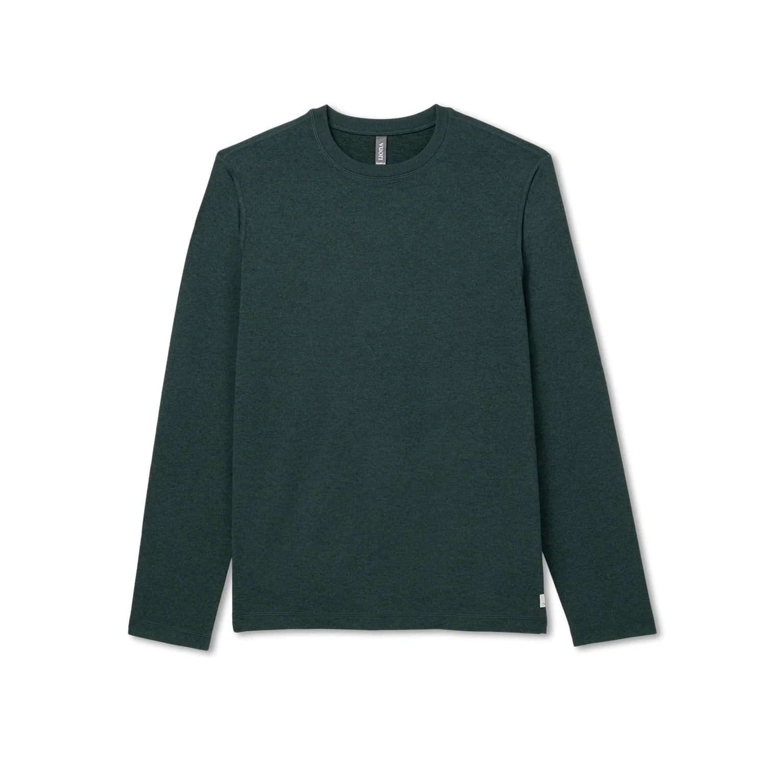 Vuori 01. MENS APPAREL - MENS LS SHIRTS - MENS LS CASUAL Men's Long Sleeve Ponto Performance Tee HEV EVERGREEN HEATHER