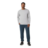Vuori 01. MENS APPAREL - MENS LS SHIRTS - MENS LS CASUAL Men's Long Sleeve Ponto Performance Tee HFG FROST GREY HEATHER