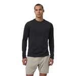 Vuori 01. MENS APPAREL - MENS LS SHIRTS - MENS LS CASUAL Men's Long Sleeve Ponto Performance Tee HBK BLACK HEATHER