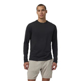 Vuori 01. MENS APPAREL - MENS LS SHIRTS - MENS LS CASUAL Men's Long Sleeve Ponto Performance Tee HBK BLACK HEATHER