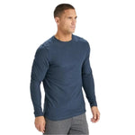 Vuori 01. MENS APPAREL - MENS LS SHIRTS - MENS LS ACTIVE Men's Long Sleeve Strato Tech Tee NAVY HEATHER