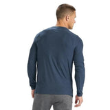 Vuori 01. MENS APPAREL - MENS LS SHIRTS - MENS LS ACTIVE Men's Long Sleeve Strato Tech Tee NAVY HEATHER