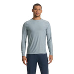 Vuori 01. MENS APPAREL - MENS LS SHIRTS - MENS LS ACTIVE Men's Long Sleeve Strato Tech Tee HSR STORMY HEATHER