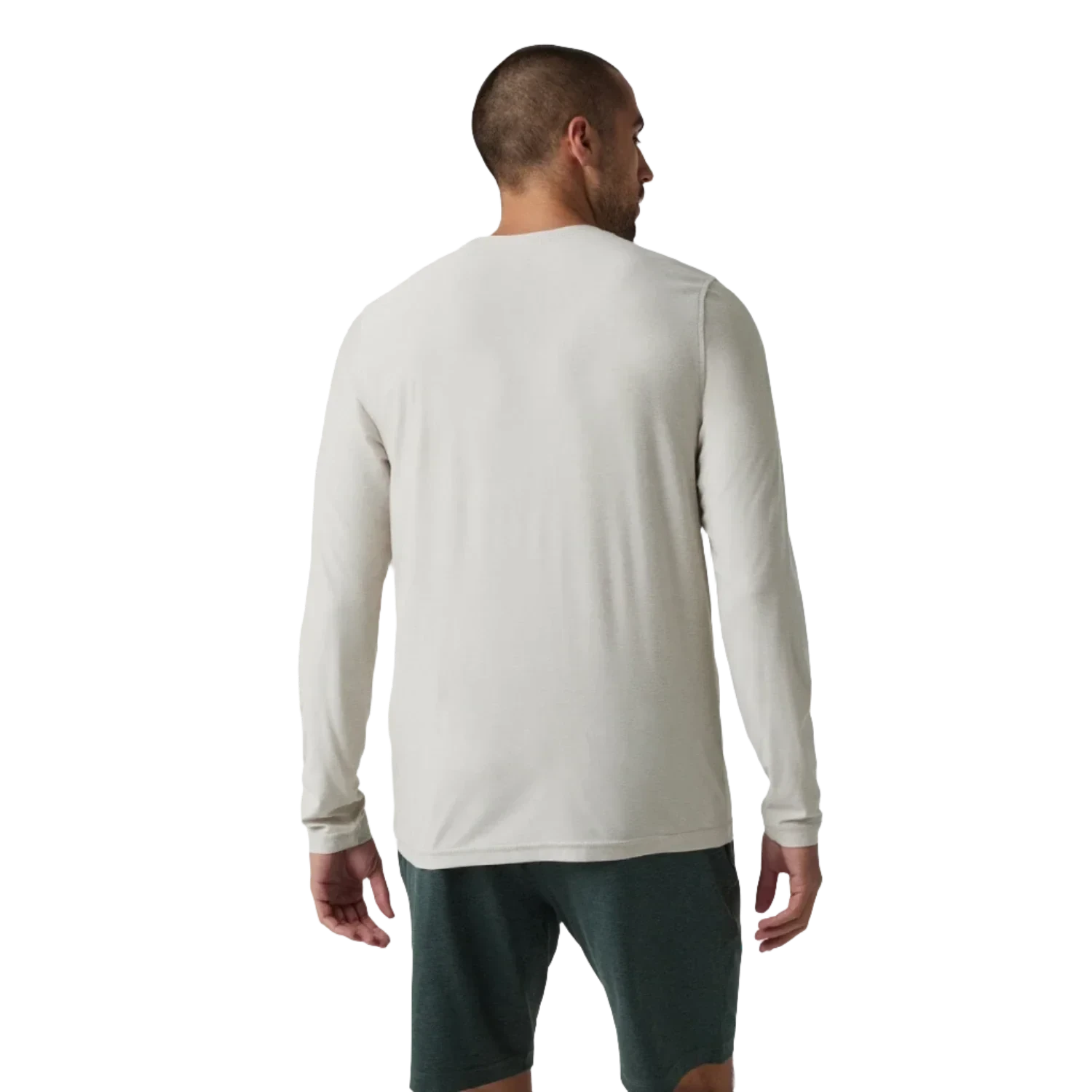 Vuori 01. MENS APPAREL - MENS LS SHIRTS - MENS LS ACTIVE Men's Long Sleeve Strato Tech Tee HST SALT HEATHER