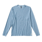 Vuori 01. MENS APPAREL - MENS LS SHIRTS - MENS LS ACTIVE Men's Long Sleeve Strato Tech Tee CLOUD HEATHER