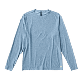 Vuori 01. MENS APPAREL - MENS LS SHIRTS - MENS LS ACTIVE Men's Long Sleeve Strato Tech Tee CLOUD HEATHER