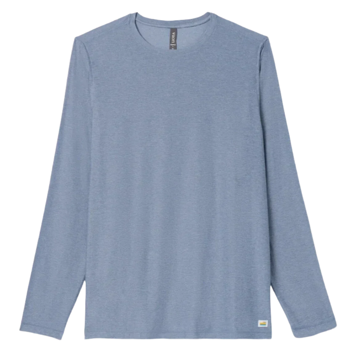 Vuori 01. MENS APPAREL - MENS LS SHIRTS - MENS LS ACTIVE Men's Long Sleeve Strato Tech Tee HTY CHAMBRAY HEATHER