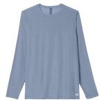 Vuori 01. MENS APPAREL - MENS LS SHIRTS - MENS LS ACTIVE Men's Long Sleeve Strato Tech Tee HTY CHAMBRAY HEATHER