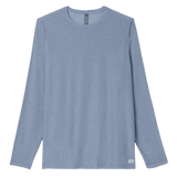 Vuori 01. MENS APPAREL - MENS LS SHIRTS - MENS LS ACTIVE Men's Long Sleeve Strato Tech Tee HTY CHAMBRAY HEATHER