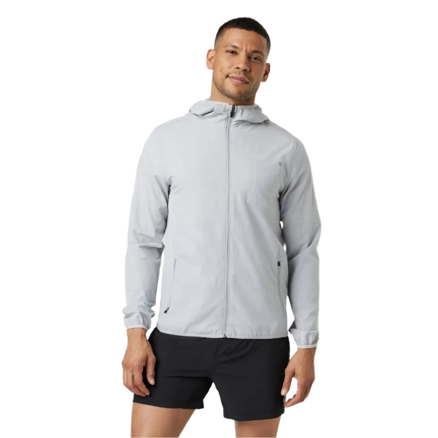 Vuori 01. MENS APPAREL - MENS JACKETS - MENS JACKETS WIND Men's Outdoor Trainer Shell PTL PLATINUM LINEN TEXTURE