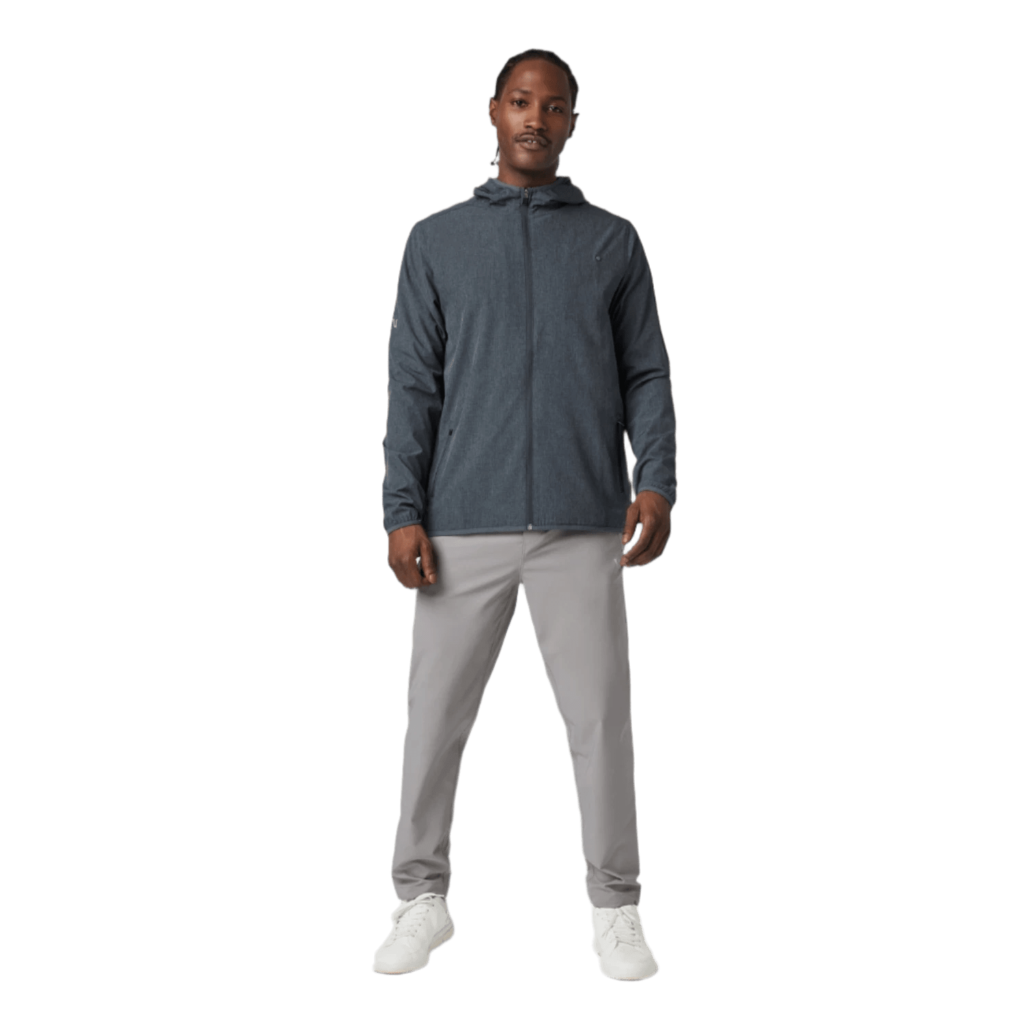 Vuori 01. MENS APPAREL - MENS JACKETS - MENS JACKETS WIND Men's Outdoor Trainer Shell AST ASPEN LINEN TEXTURE