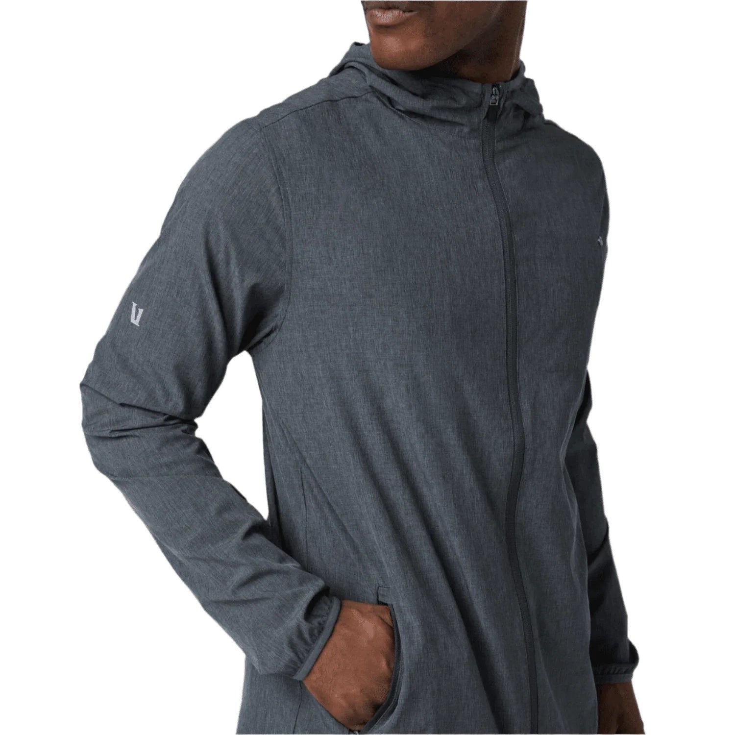 Vuori 01. MENS APPAREL - MENS JACKETS - MENS JACKETS WIND Men's Outdoor Trainer Shell AST ASPEN LINEN TEXTURE