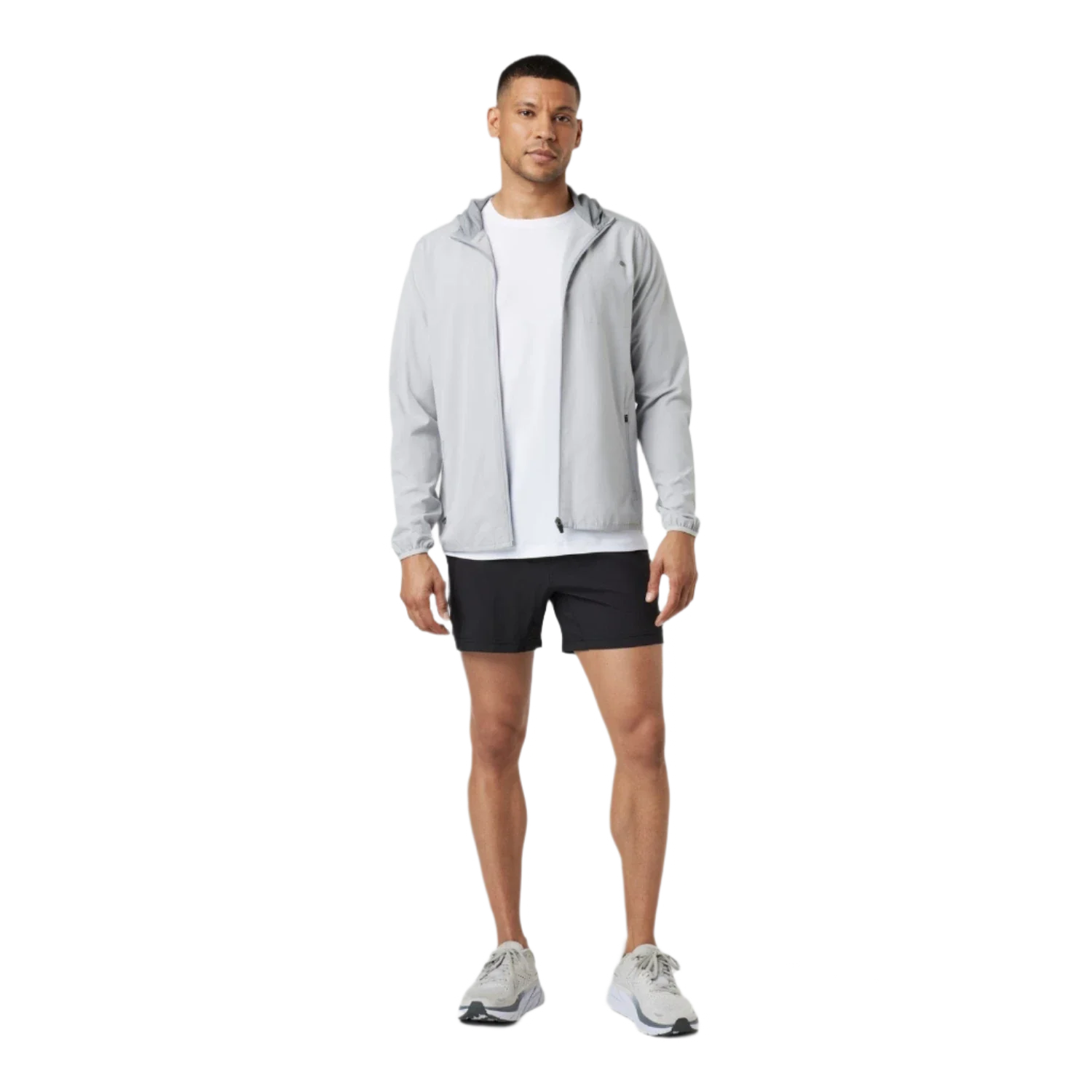 Vuori 01. MENS APPAREL - MENS JACKETS - MENS JACKETS WIND Men's Outdoor Trainer Shell PTL PLATINUM LINEN TEXTURE