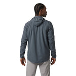 Vuori 01. MENS APPAREL - MENS JACKETS - MENS JACKETS WIND Men's Outdoor Trainer Shell DLT DARK PEWTER LINEN TEXTURE