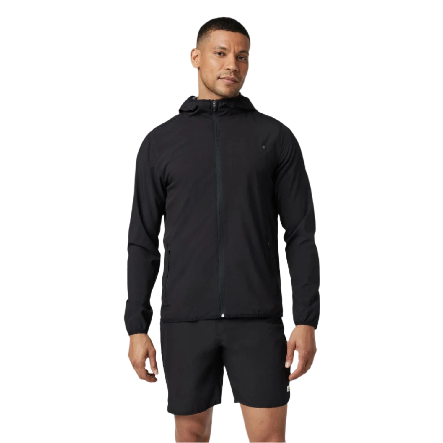 Vuori 01. MENS APPAREL - MENS JACKETS - MENS JACKETS WIND Men's Outdoor Trainer Shell BLK BLACK